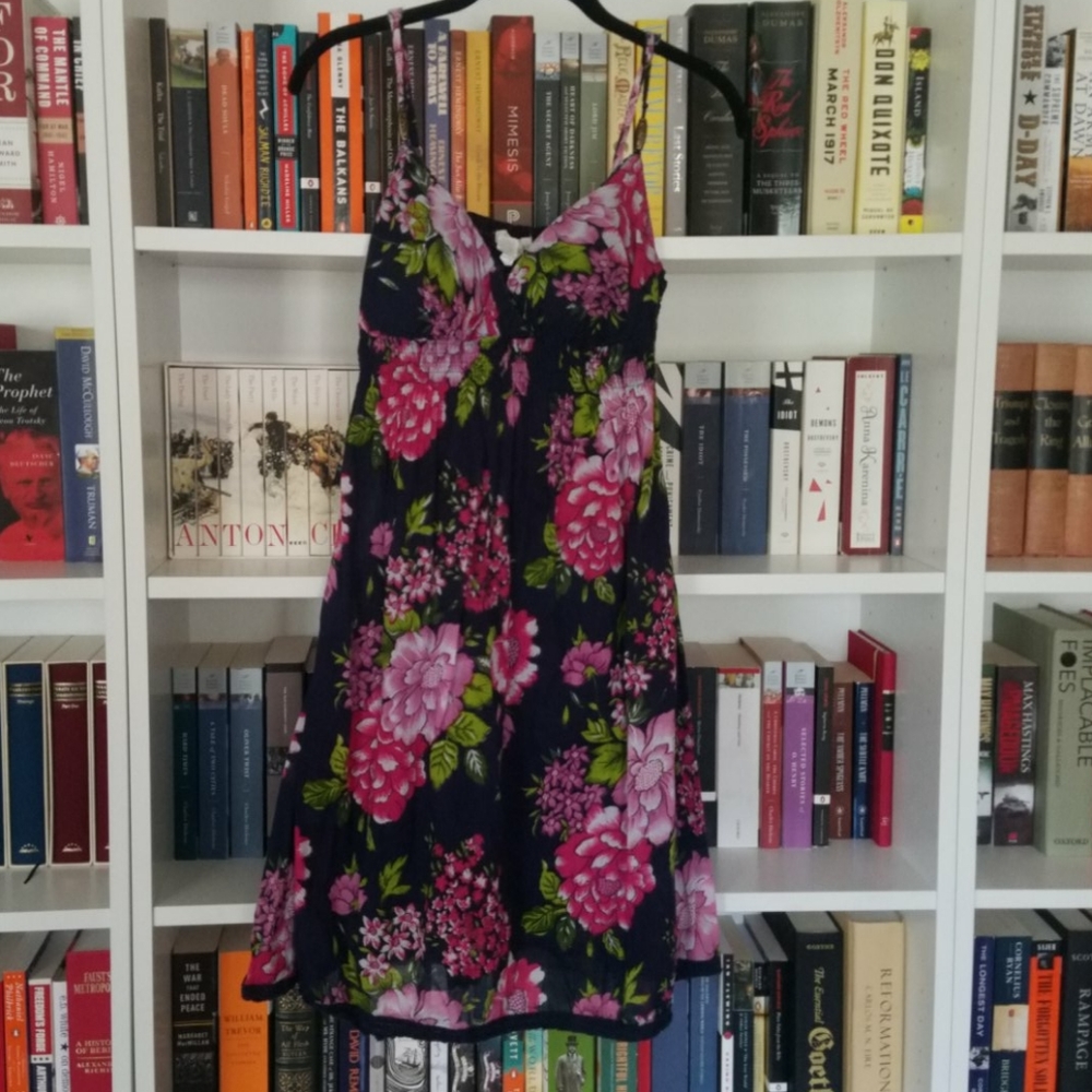 Derek Heart Strapless Cotton Floral Sundre…
